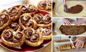 Praline-Crusted Chocolate Spread Palmiers