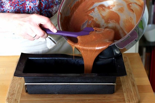 Pour into baking pan