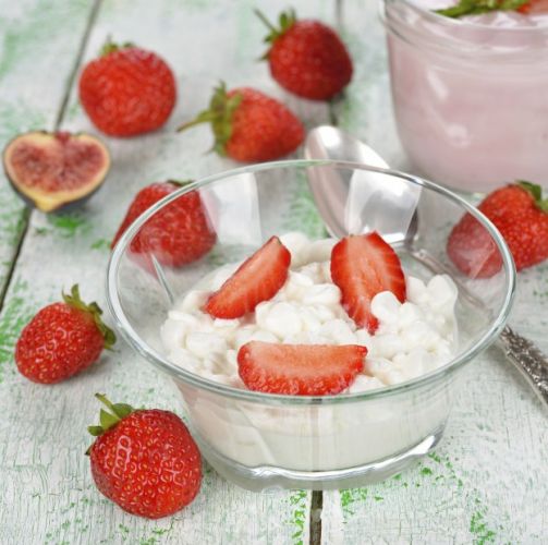 Cottage cheese and fruit