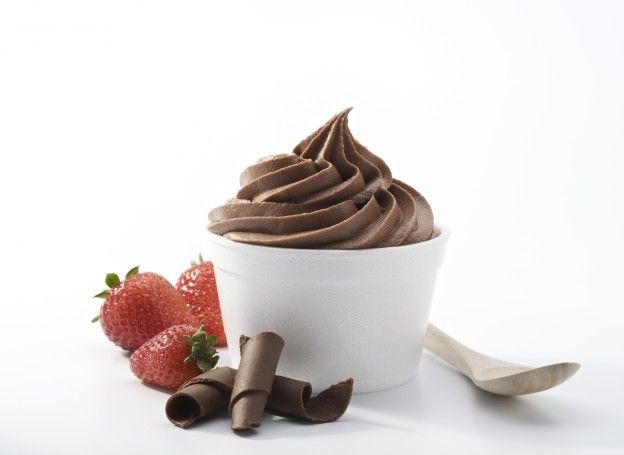 Chocolate frozen yogurt