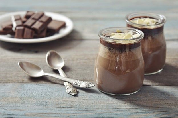 Homemade chocolate pudding