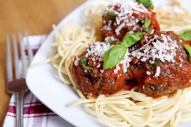 Spaghetti and meatballs