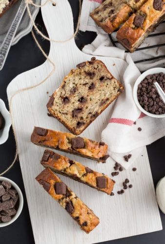 Yogurt cake with chocolate chips