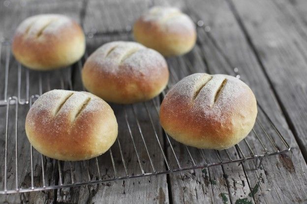 Hot bread rolls