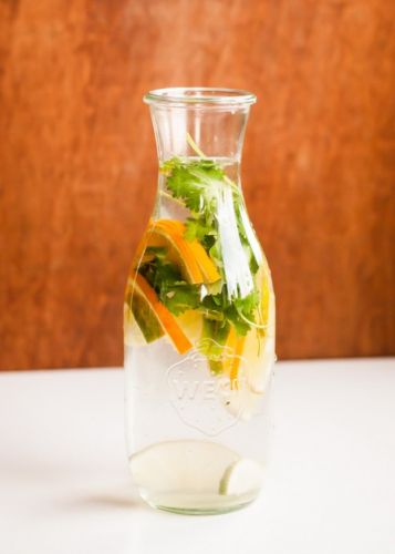 Orange & cilantro water