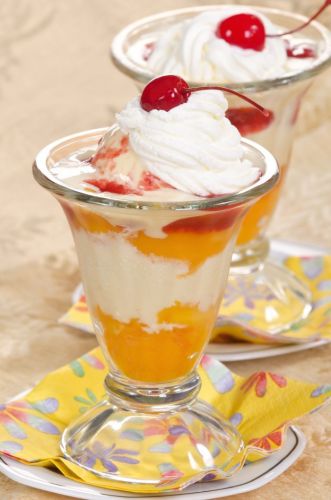 Peach melba