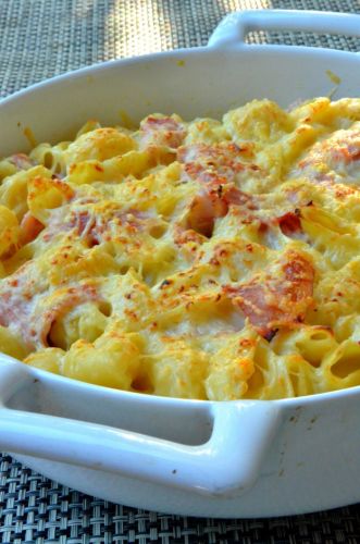 Recipe for cheesy ham pasta bake