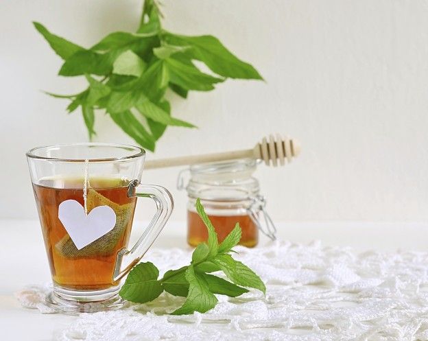 Herbal tea with lemon balm