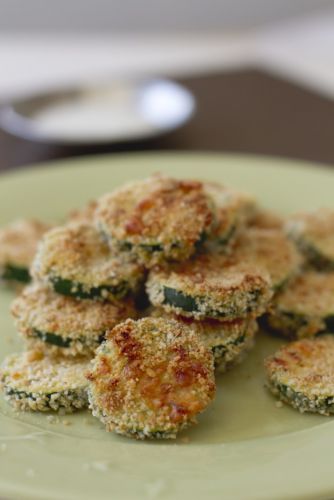 Parmesan zucchini slices