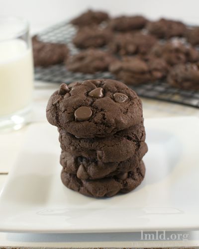 Double chocolate chip cookies