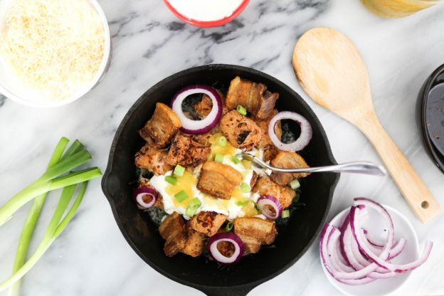 Loaded Pork Belly Hawaiian Totchos