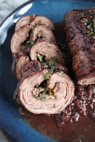 Braciole With Red Wine Sauce