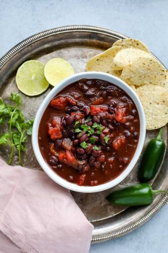 5 Ingredient Black Bean Soup