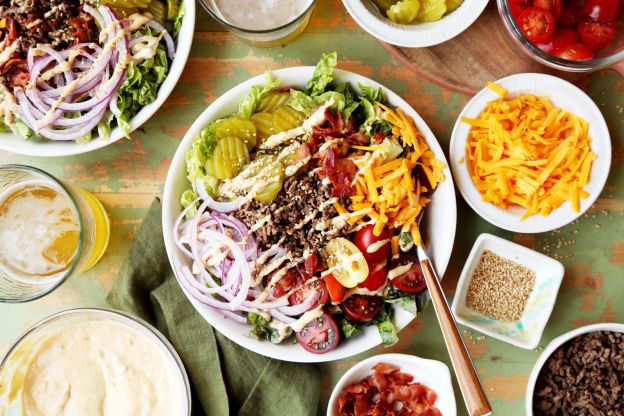 Bacon Cheeseburger Salad Bowls