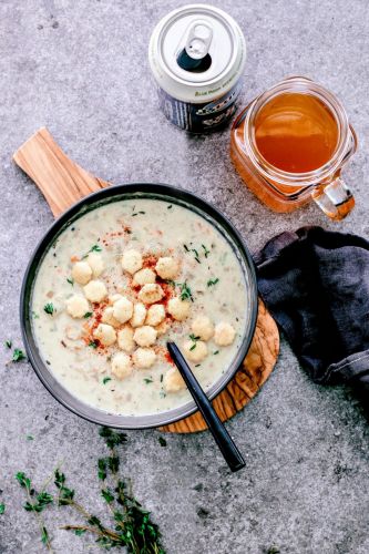 Creamy Clam Chowder with Beer