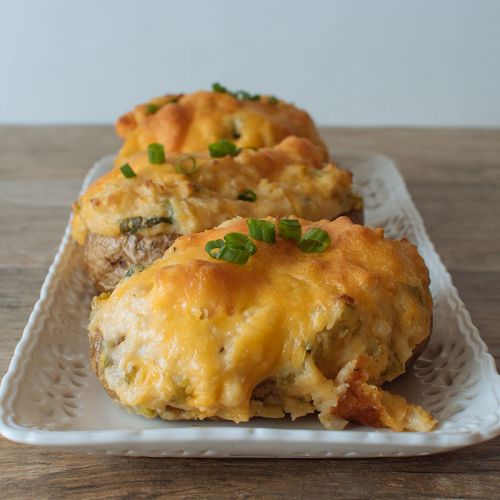 Twice Baked Cajun Shrimp Stuffed Potatoes