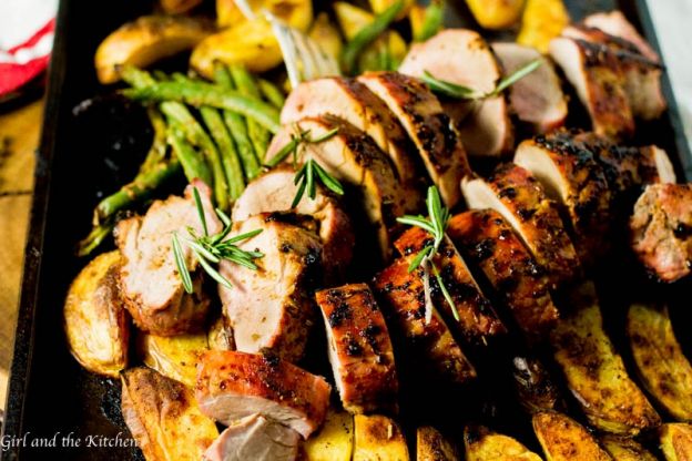 One Pan Roasted Pork Tenderloin with Veggies