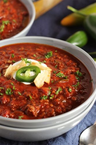 Slow Cooker Sweet and Spicy Chili