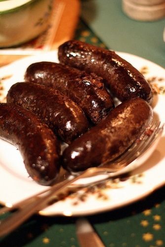 Boudin noir (black pudding)