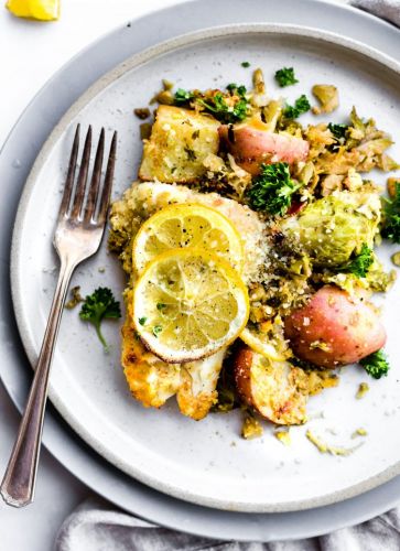 Honey Mustard Baked Fish and Vegetables