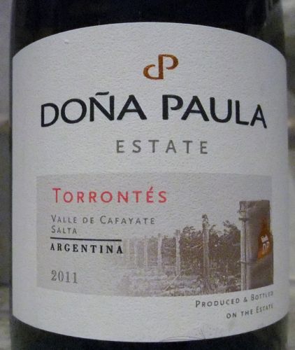 dona paula estate salta torrontes 2011