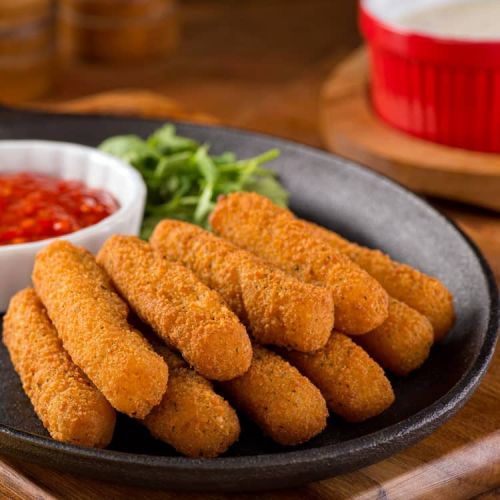 Easy fried mozzarella sticks