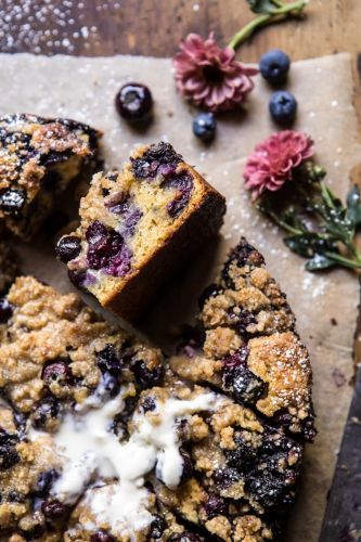 Bursting Blueberry Cardamom Buckle