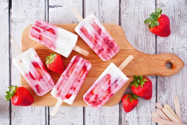 Yogurt Berry Popsicles