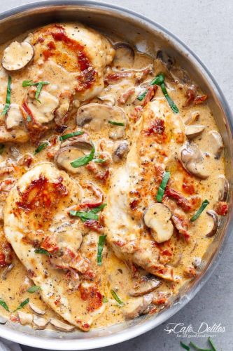 Creamy Sun dried Tomato Parmesan Chicken