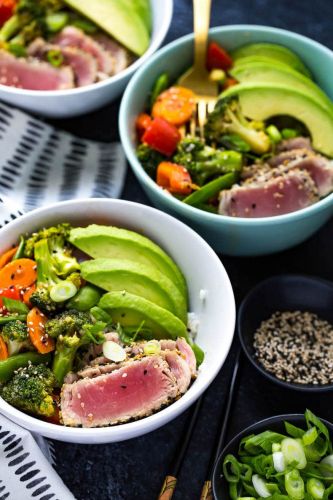 Miso Sesame Tuna Rice Bowlsw