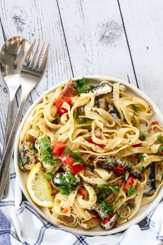 Spanish Sardines Pasta