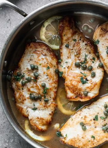 5-Ingredient Healthy Chicken Piccata