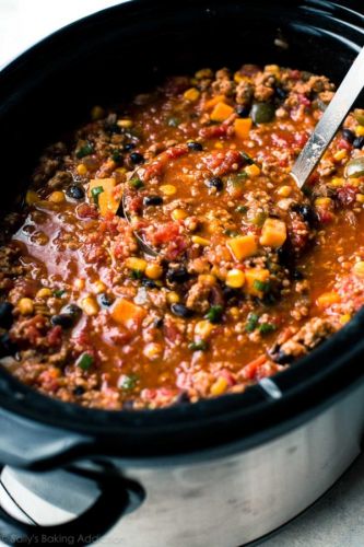 Slow cooker taco spice chili