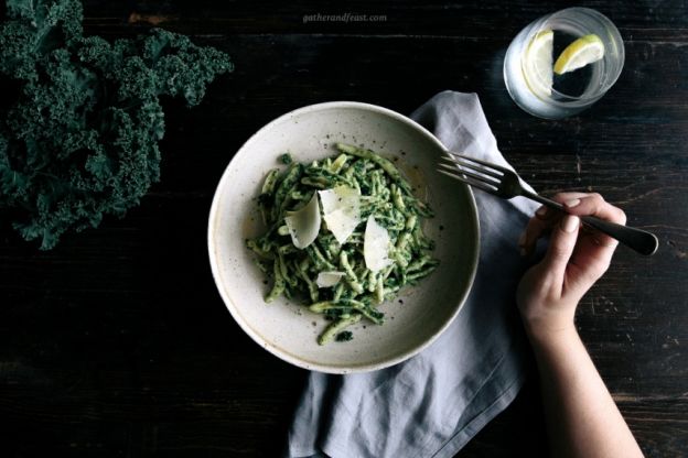 Kale & Basil Pesto with Pasta