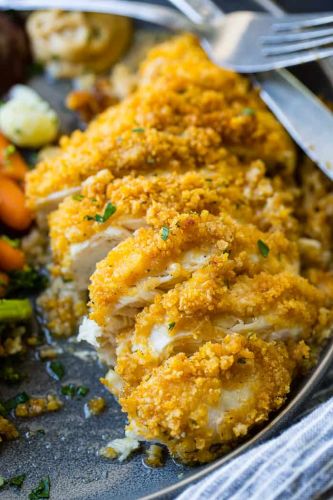 Quick and Easy Cornflake Ranch Chicken