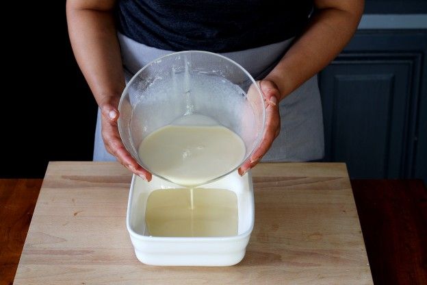 Pour into a baking dish