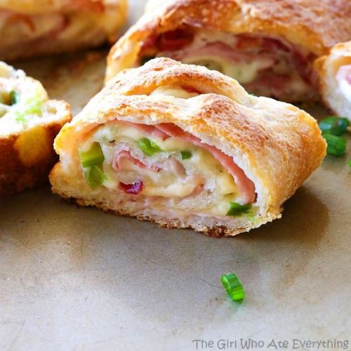 Ham And Swiss Stromboli