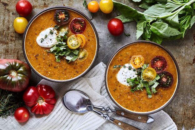 roasted heirloom tomato soup