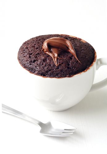 Nutella chocolate mug cake for one