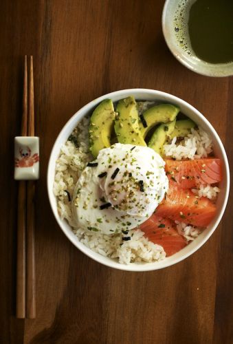 Salmon Sashimi Rice Bowl