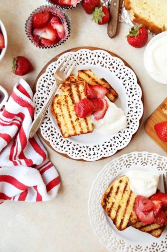 Grilled Strawberry Shortcake