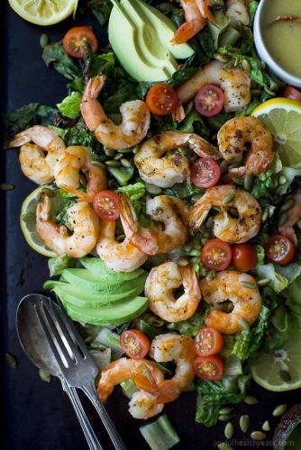 Grilled Shrimp Caesar Salad