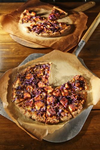 BBQ Tofu Pizza