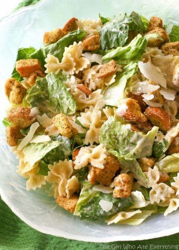 Bowtie Chicken Caesar Salad