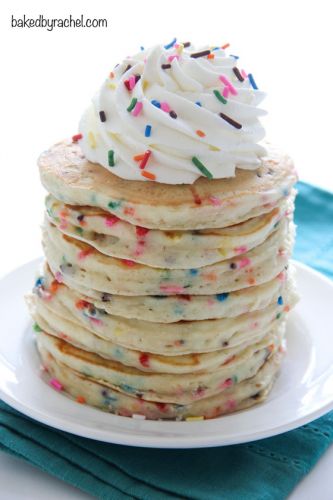 Funfetti cake batter pancakes