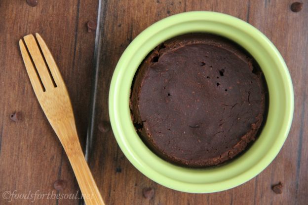 Skinny single-serving microwave brownie