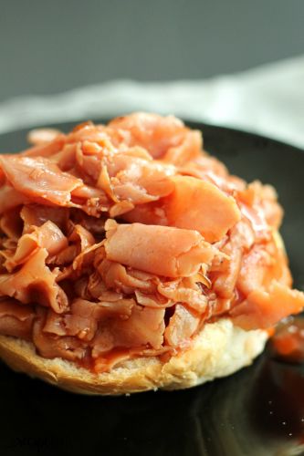 10-minute BBQ Ham Sandwiches