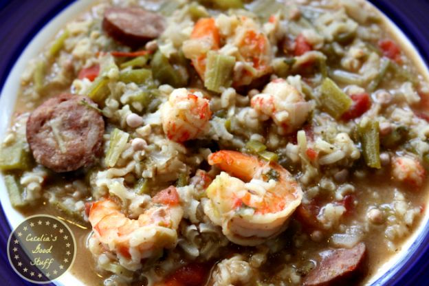 Shrimp, lobster & andouille sausage gumbo