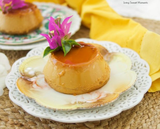 Dulce de leche microwave flan