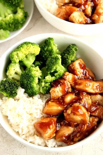 Quick Teriyaki Chicken Rice Bowls